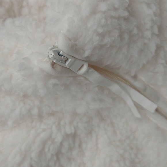 NEW! Women's Wondershop Faux Shearling Matching Family Half Zip Pullover, White - Picture 8 of 14